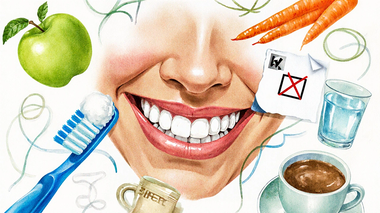 Prevence: kartáček, nit, zdravá strava a pravidelné kontroly.