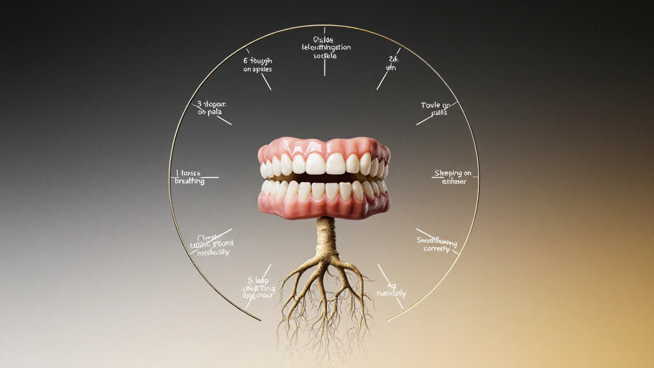 Časová osa šesti měsíců s přirozeným vyrovnáním zubů bez brácek.