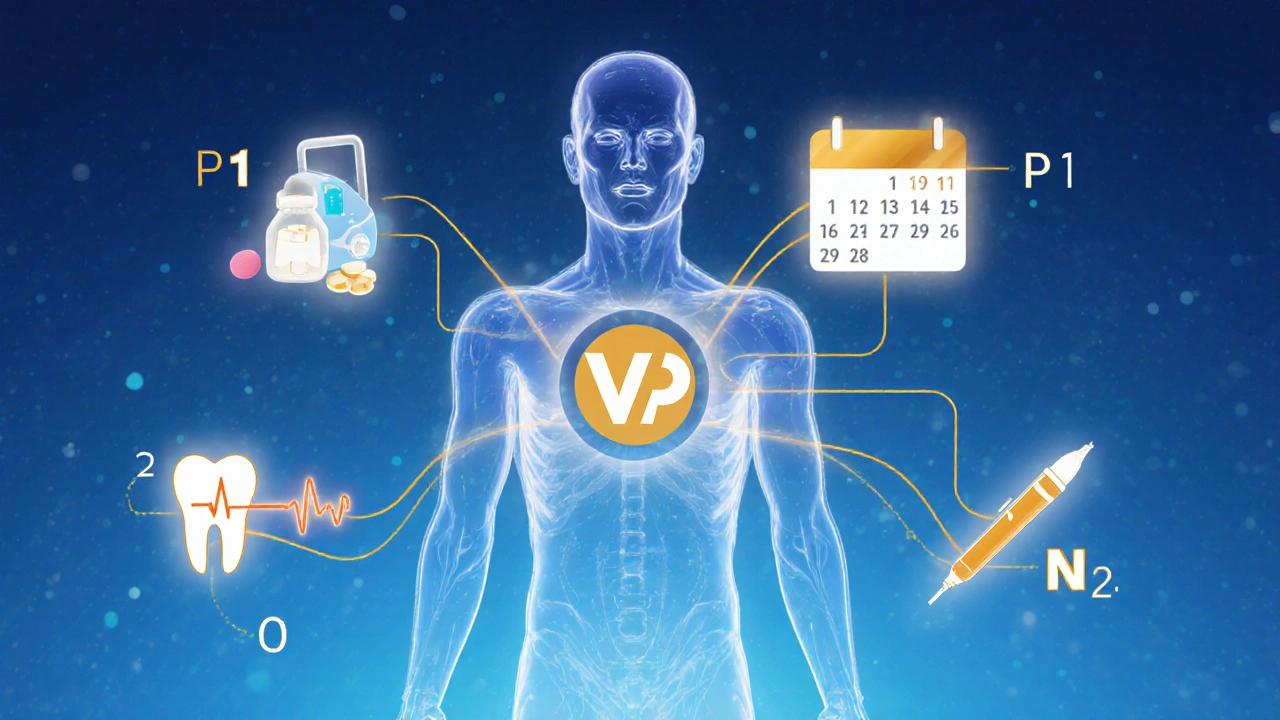 Koncepční obrázek léků a lékařských služeb připojených k systémem VZP.