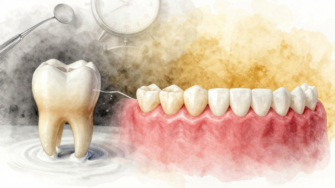 Přechod od vypadlého zubu k dočasné náhradě a nakonec ke krásnému úsměvu.