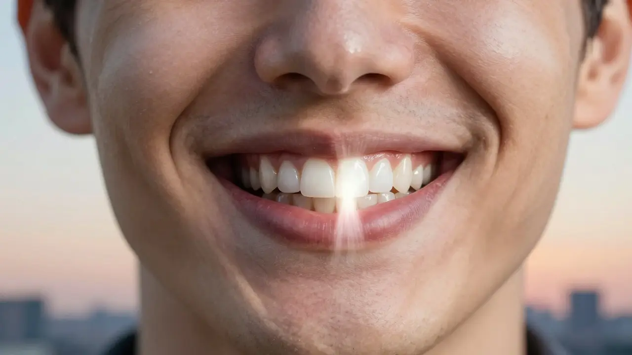 Porovnání přirozeného úsměvu a úsměvu s celokeramickými fazetami.