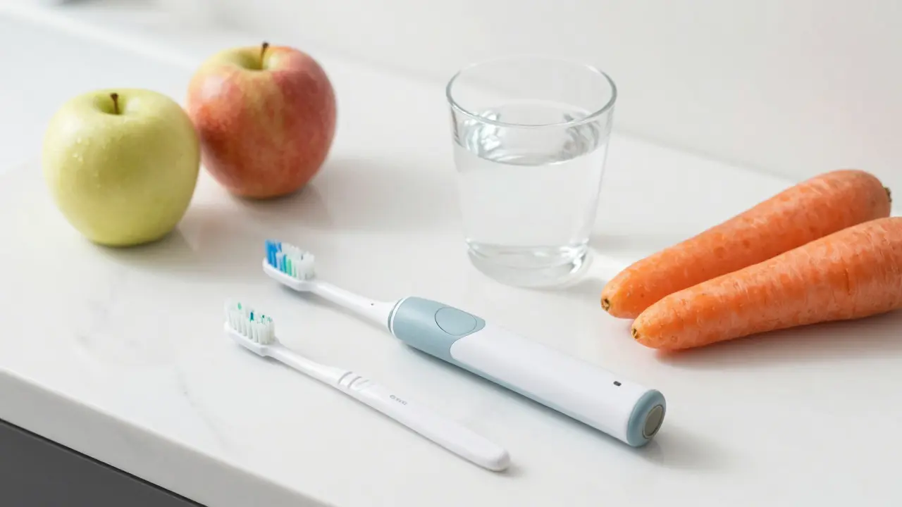 Elektrický kartáček a pomůcky pro ústní hygienu