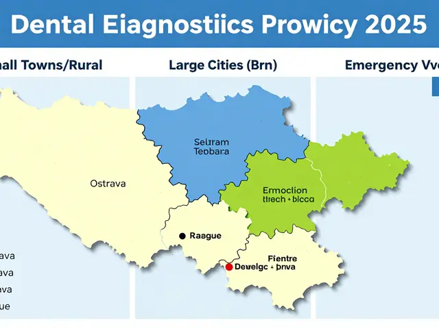 Cena opravy ulomeného předního zubu: Rozdíly mezi Prahou, Brnem a menšími městy v roce 2026