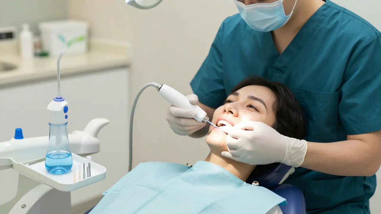 Profesionální čištění implantátů u dentálního hygienika