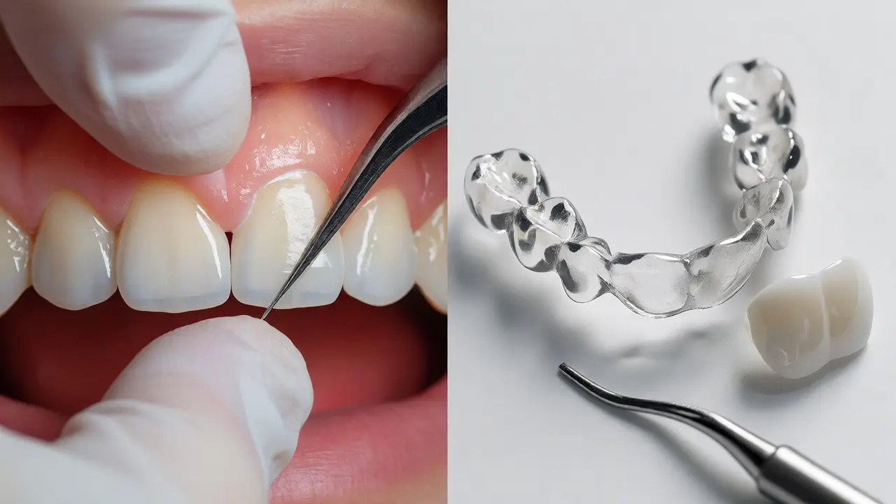 Porovnání dentálního bondingu a fasety na zubech
